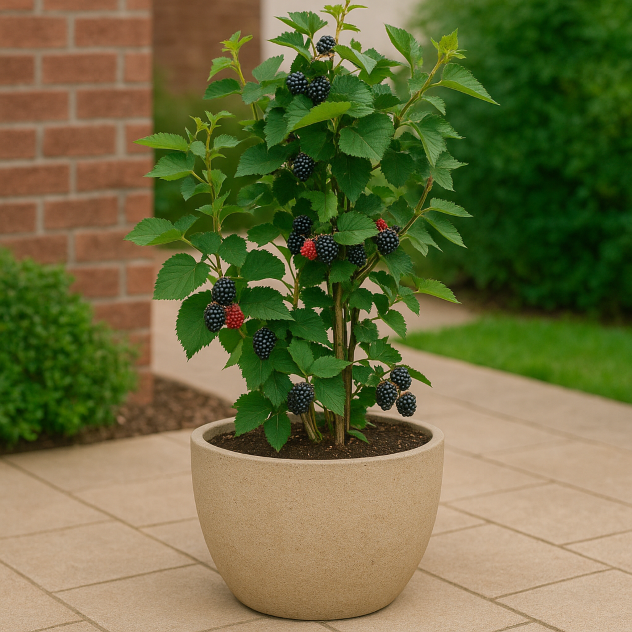 Thornless Blackberry Bush — Easy-Pick Berry Plant live plant