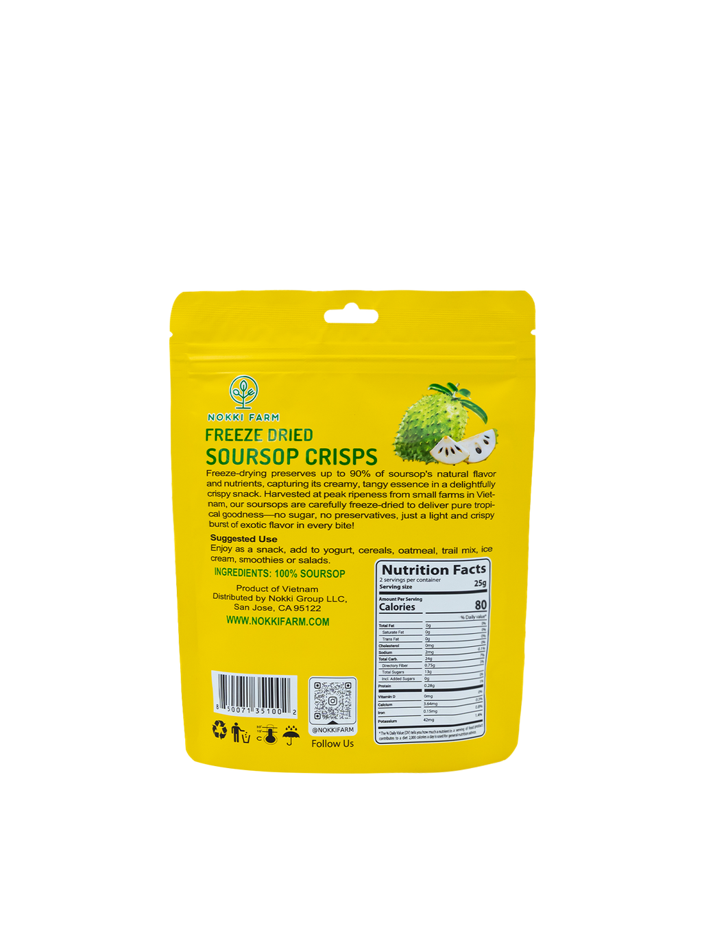 Freeze-Dried Soursop Crisps